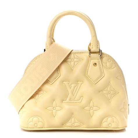 LOUIS VUITTON Calfskin Bubblegram Alma BB 